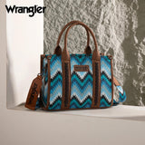 Wrangler Southwestern Print Small Canvas Tote/Crossbody - Jean - by Montana West