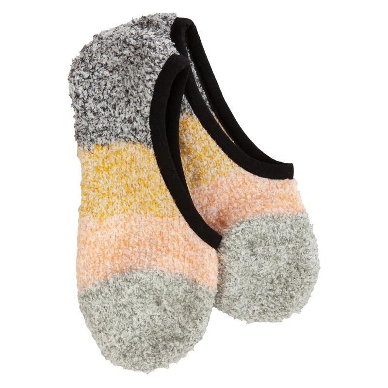 Cozy Colorblock Footsie - Black Multi - by World's Softest Socks