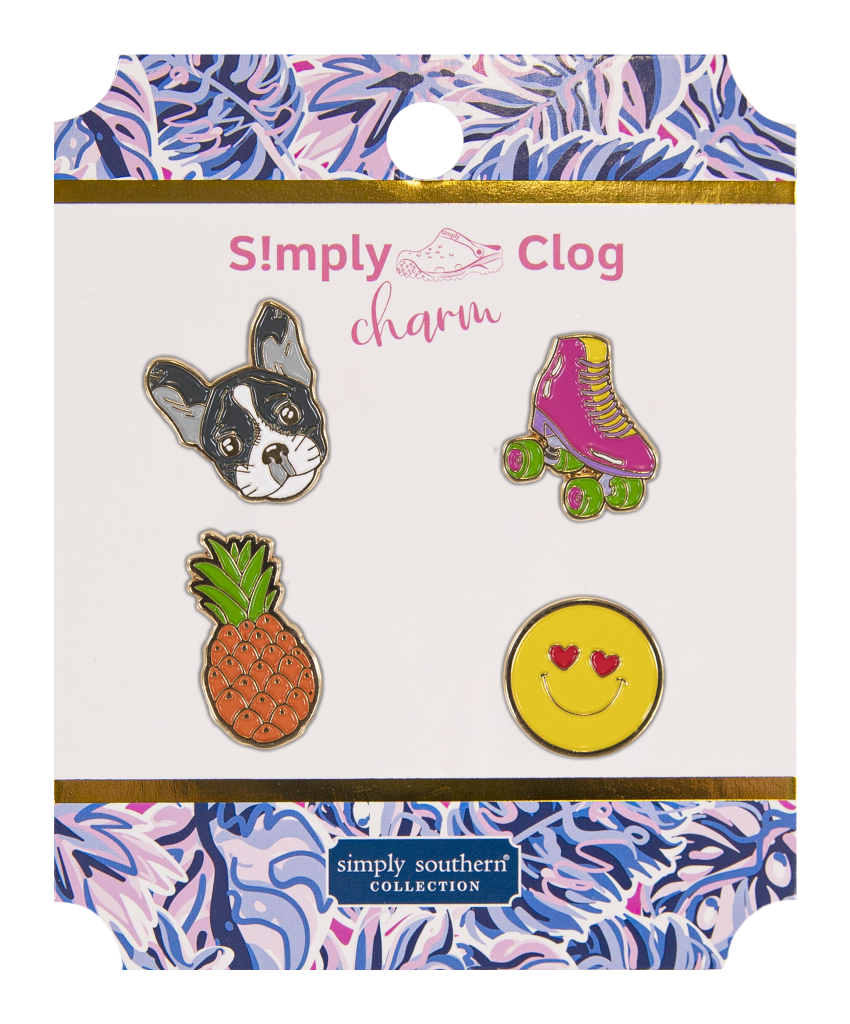 Simply Clog Metal Shoe Charm - Skate - by Simply Southern