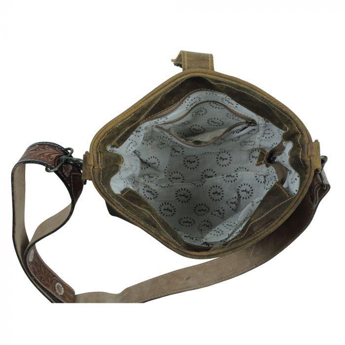 HAZEL HUES LEATHER & HAIRON BAG - by Myra