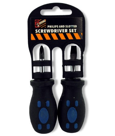 Stubby Philips & Slotted Screwdriver Set