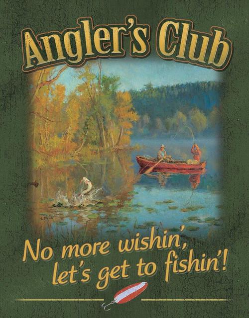 Angler's Club - Vintage-style Tin Sign
