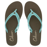 Leucadia Turquoise - Women's Flipflops - by Cobian