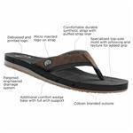 Draino 2 Charcoal - Men's Flipflops - by Cobian