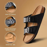 ARETE BLACK WOMEN’S SLIDE SANDALS - BY AEROTHOTIC