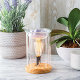 Edison Bulb Wood and Glass Illumination Warmer - by Candle Warmers Etc.
