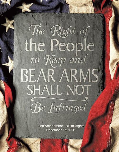 2nd Amendment Rights - Vintage-style Tin Sign