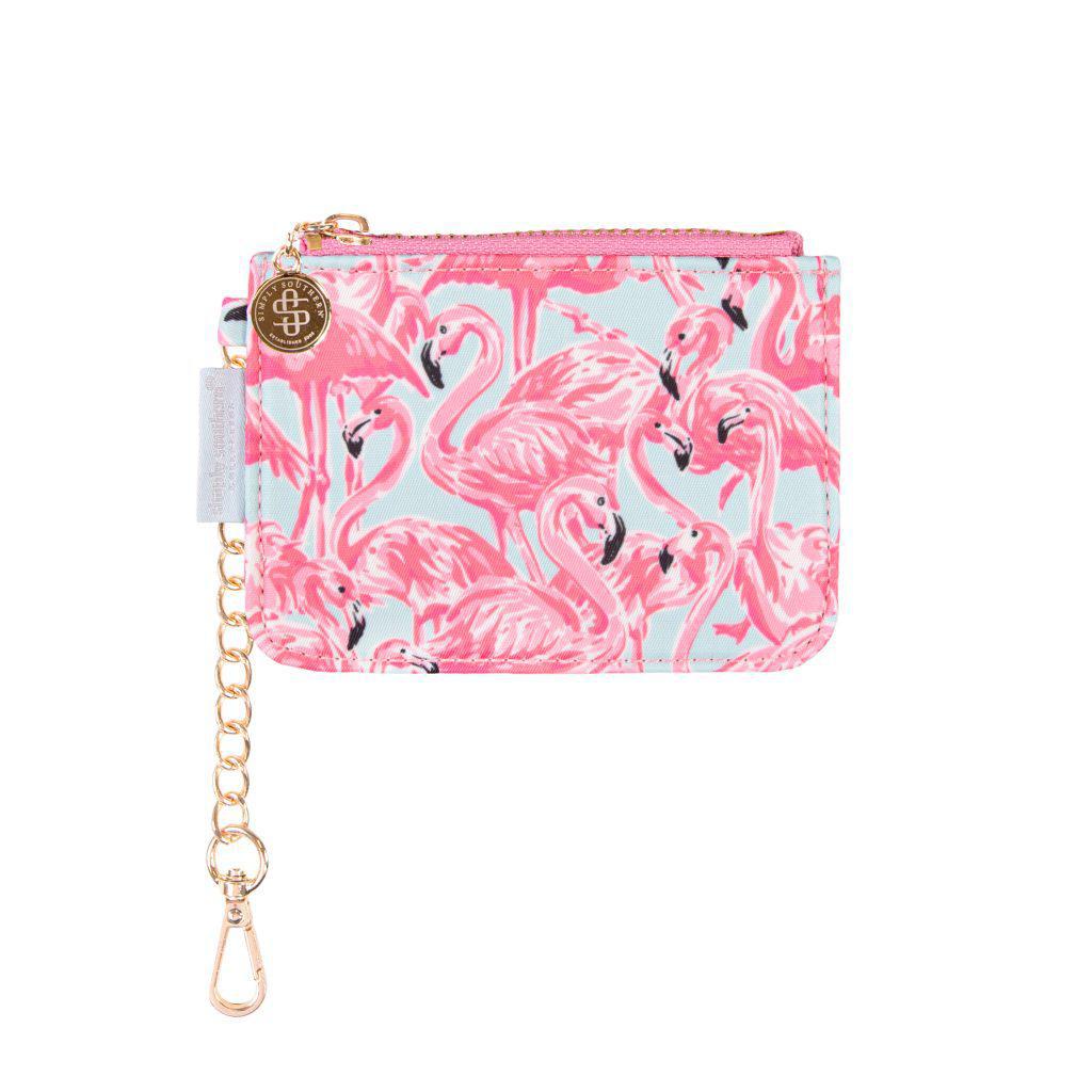 Preppy Coin Purse - Flamingo - by Simply Southern