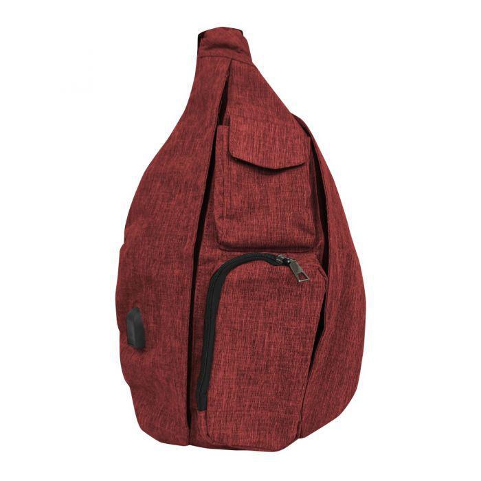 Rucksack Anti-Theft Sling Bag - Soho Collection Red - by Calla
