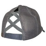 C.C CRISS CROSS PONY CAP TIE DYE GREY/GREY by C.C