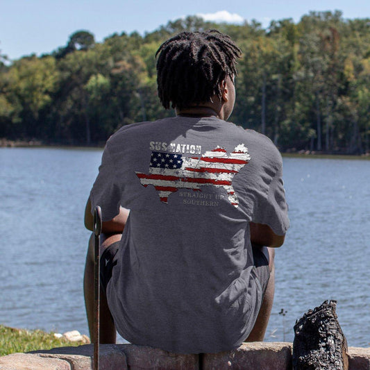 SUS Nation (Men's Short Sleeve T-Shirt) by Straight Up Southern