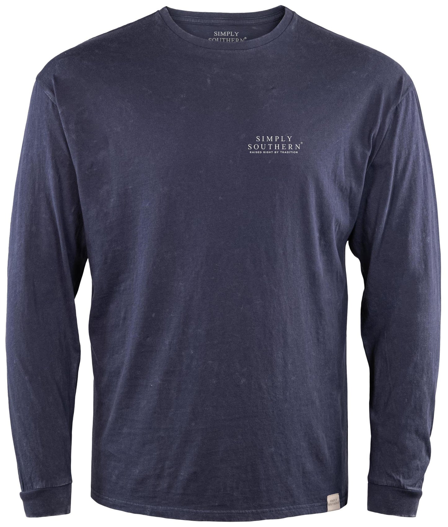 Shell Flag (Men's Vintage Long Sleeve T-Shirt) by Simply Southern