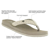 Braided Bounce Cream - Women's Flipflops - by Cobian