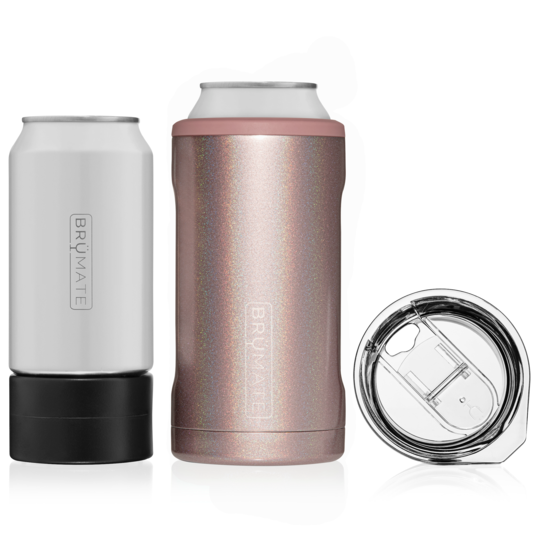 BruMate Glitter Flask - Rose Gold