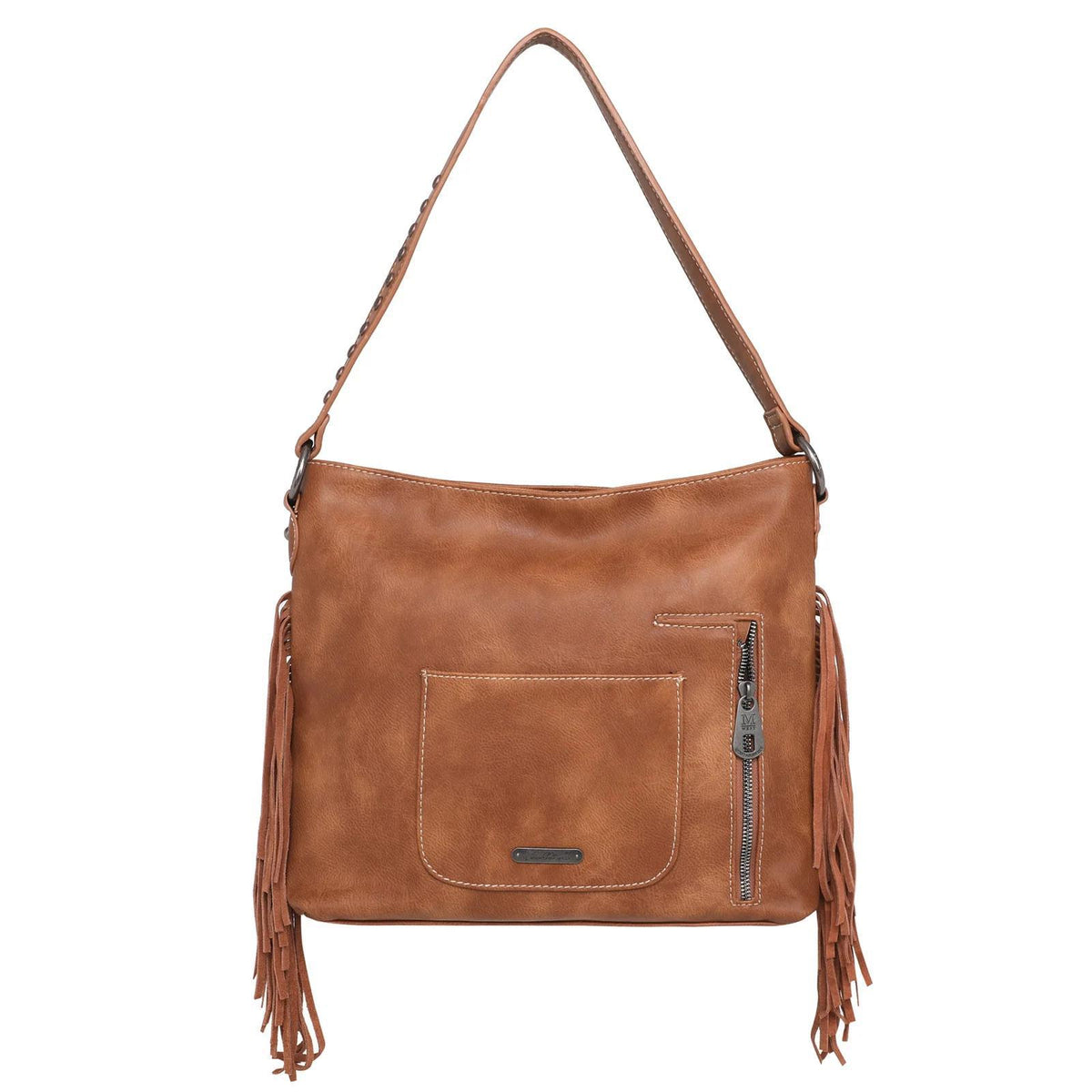 Trinity Ranch Hair-On Cowhide Indian Chief Collection Concealed Carry Hobo - by Montana West