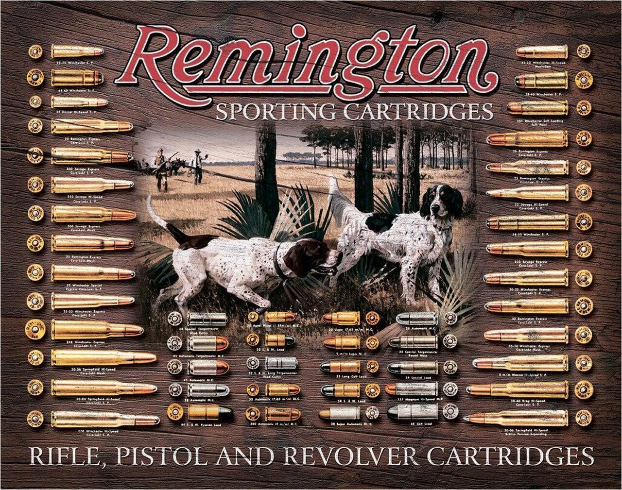 Remington Bullet Board - Vintage-style Tin Sign
