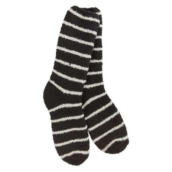 Knit Pickin' Fireside Crew - Onyx Stripe - by World's Softest Socks