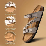 VIKING OFF WHITE STRAPPY SANDALS - BY AEROTHOTIC