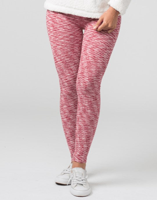 Fleece Leggings (Garnet/White) - by Boxercraft®