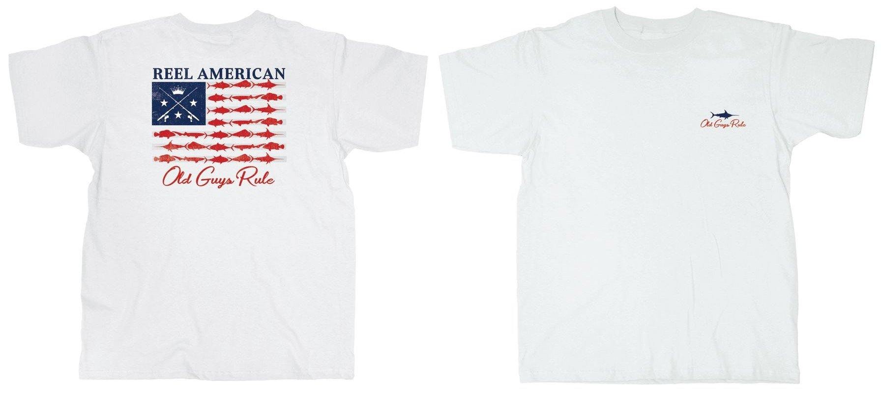 Reel American, Fishing American Flag (Men's Short Sleeve T-Shirt) by Old  Guys Rule – Here Today Gone Tomorrow