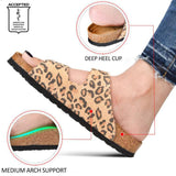 ELLYS LEOPARD ARCH SUPPORTIVE SLIDES - BY AEROTHOTIC