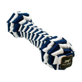 Navy Blue Braided Bone Toy, by TALL TAILS®