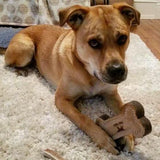 6" Leather & Wool Bone Toy, by TALL TAILS® Buy at Here Today Gone Tomorrow! (Rome, GA)