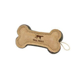 6" Leather & Wool Bone Toy, by TALL TAILS® Buy at Here Today Gone Tomorrow! (Rome, GA)