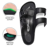 ARCUS BLACK EVA BEACH SLIDE SANDALS - BY AEROTHOTIC