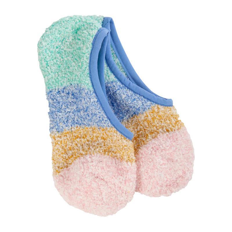 Cozy Colorblock Footsie - Blue Multi - by World's Softest Socks