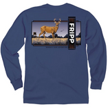 Deer Stance (Men's Long Sleeve T-Shirt) by FRIPP Outdoors