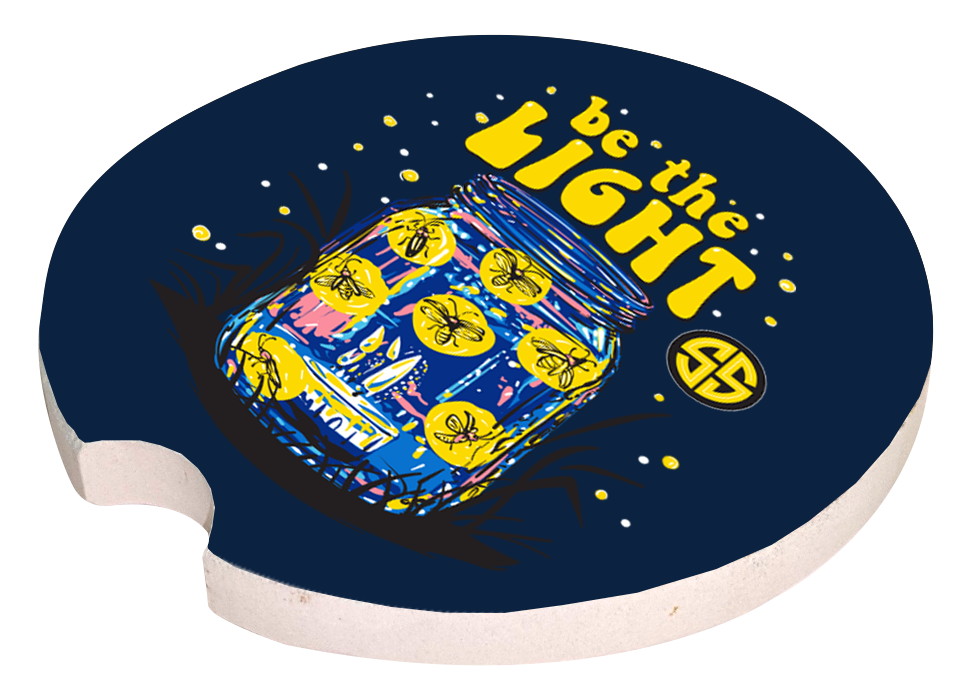 Car Coaster - Be the Light - by Simply Southern