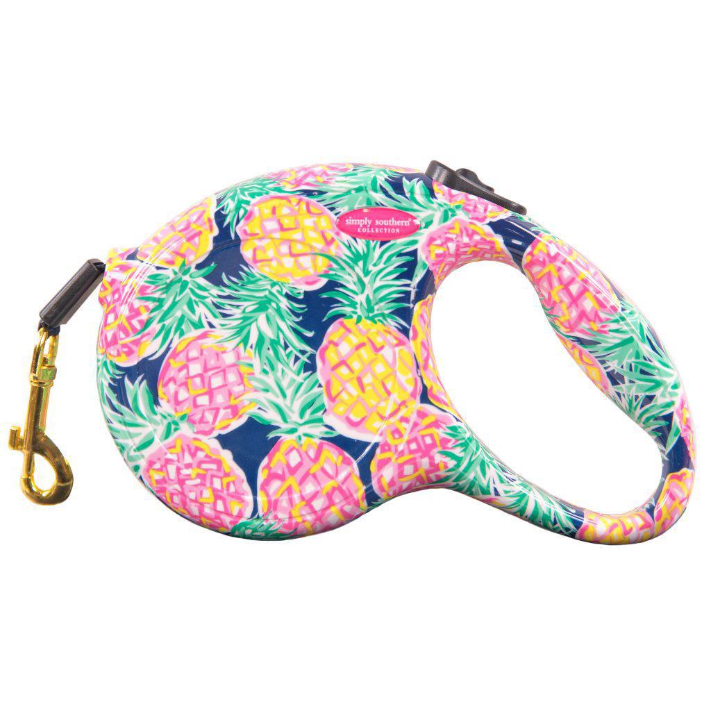 Retractable Dog Leash - Pineapple - by Simply Southern