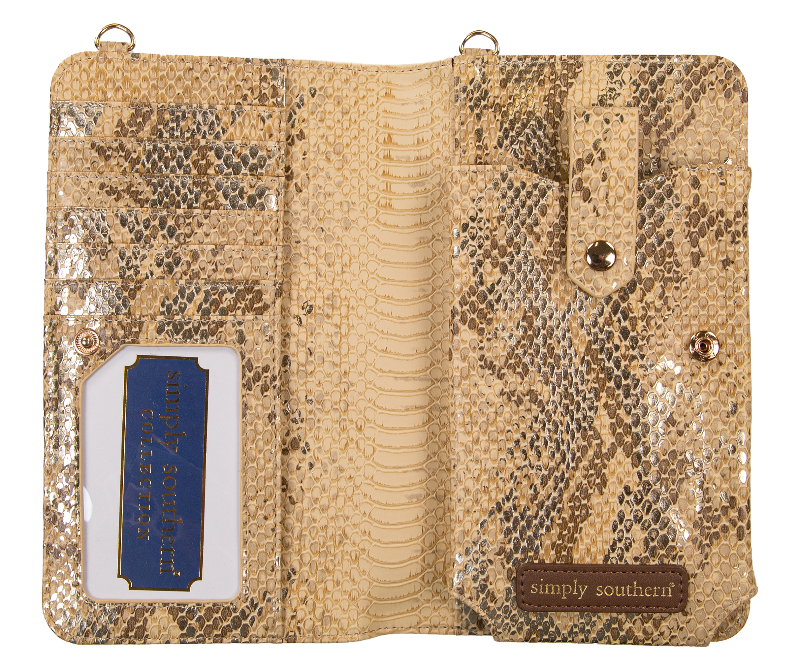 Vegan Leather Phone Cross - Snake - by Simply Southern