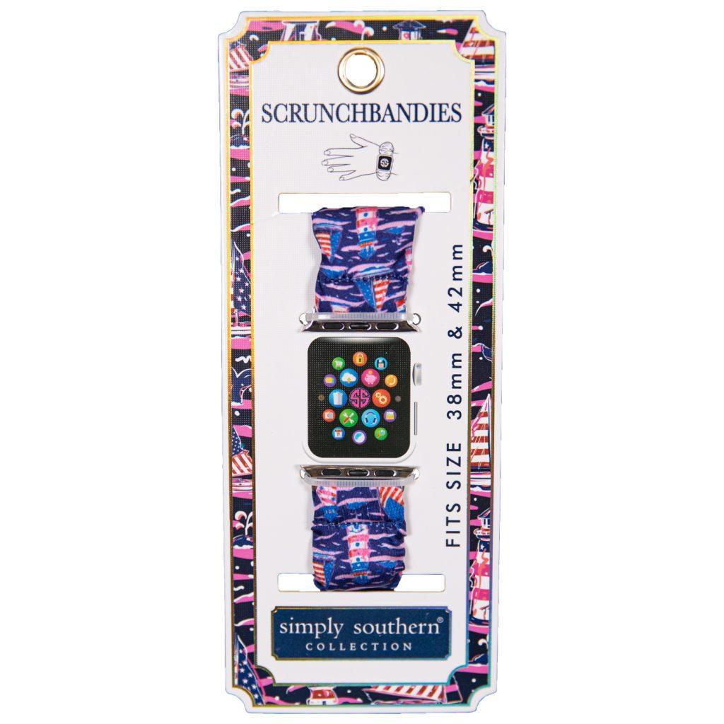 Apple Scrunchie Bandie - Nautical - by Simply Southern