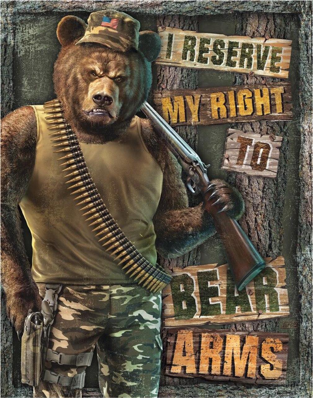Right to Bear Arms - Vintage-style Tin Sign