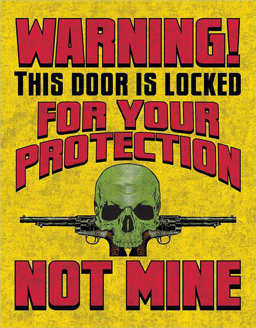 Door is Locked - Vintage-style Tin Sign
