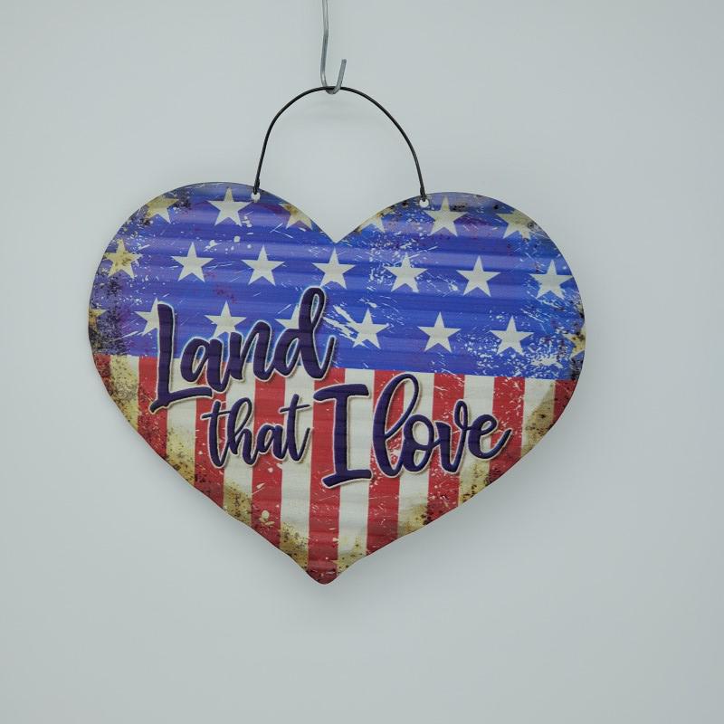 Land that I love (Tin Metal Sign) by Great Finds