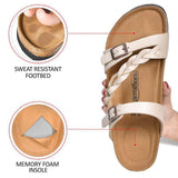 VIKING OFF WHITE STRAPPY SANDALS - BY AEROTHOTIC
