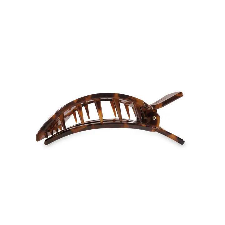 Square Flat Hair Clip Medium - Tortoise - By Teleties
