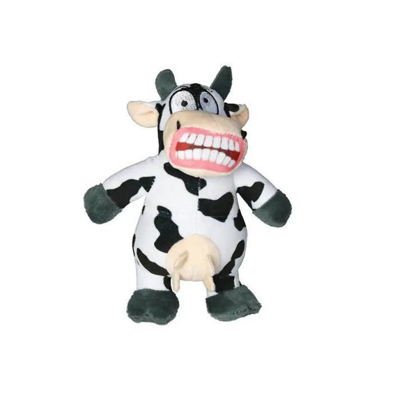 Mighty Jr Angry Mad Cow Dog Toy - by Tuffy