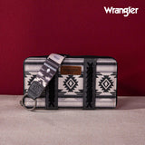 Wrangler Southwestern Art Print Wallet - Black - by Montana West