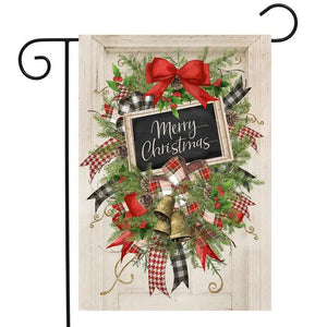 Merry Christmas Swag Garden Flag - by Briarwood Lane