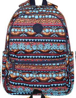 Montana West Print Canvas Backpack - by Montana West