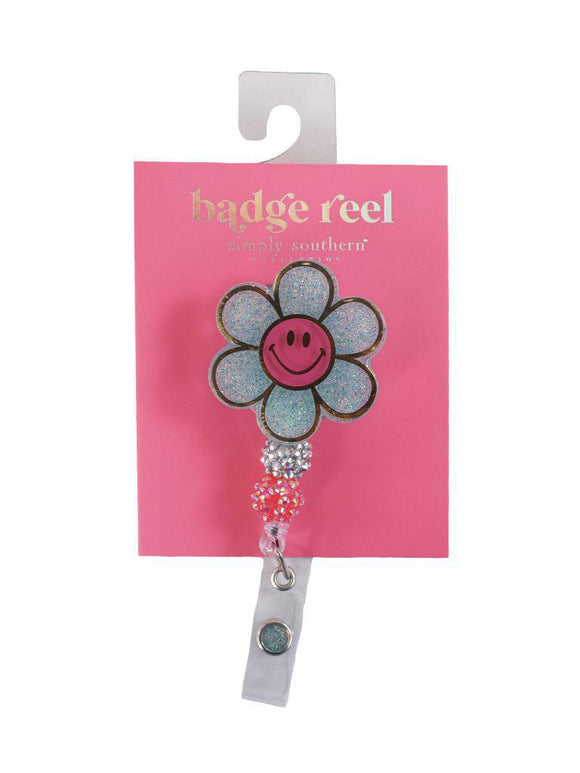 Badge Reel - Smiley Flower - by Simply Southern