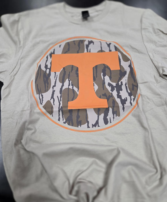 Tennessee Bottomland Camo Orange Graphic T-Shirt