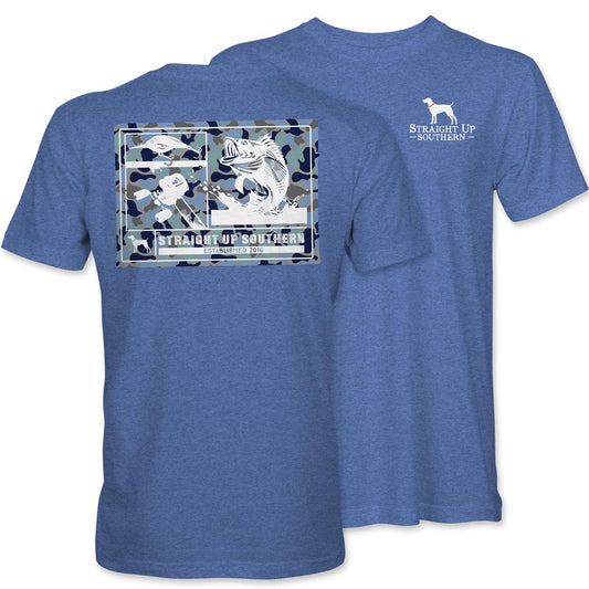 Bass Camo Patch (Men's Short Sleeve T-Shirt) by Straight Up Southern