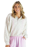 Floral Cinch Pullover - Blush Floral - by Simply Southern