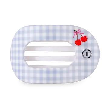 Round Medium Flat Hair Clip - Basket of Cherries  - By Teleties