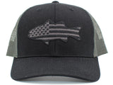 USA FISH FLAG MESH Hat (Baseball Cap)